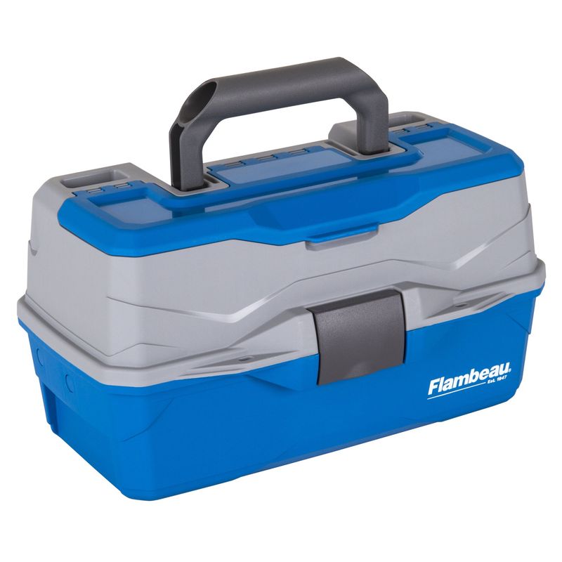 Flambeau 2-Tray Classic Tackle Box - Blue/Gray