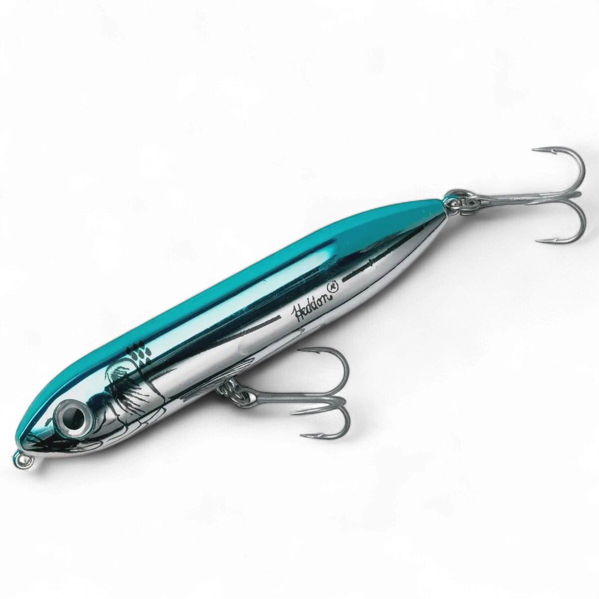 Heddon Super Spook Jr Topwater Walking Bait 3.5" - Blue Chrome