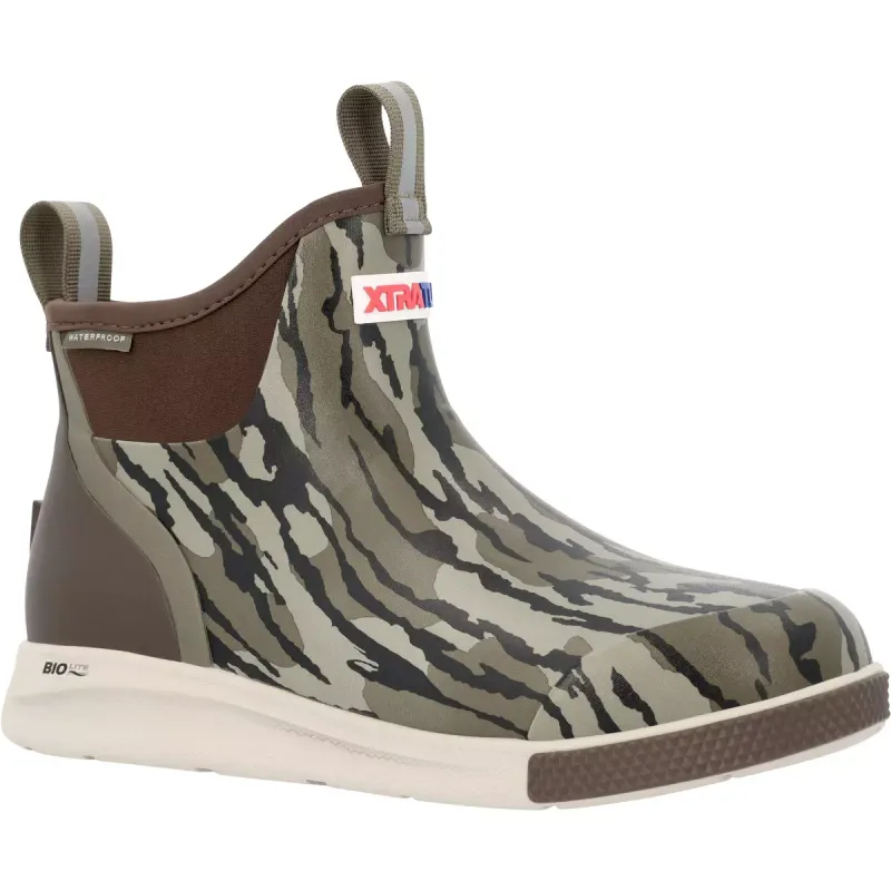 XTRATUF Men's Mossy Oak Bottomland 6" Ankle Deck Boot Sport