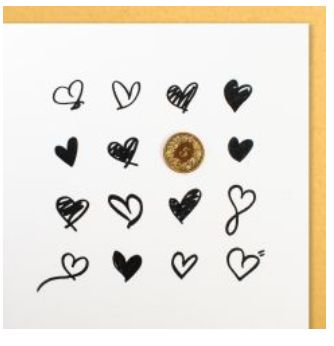 Carte 5 Centimes Heart