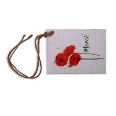 Growing Paper Poppy Seed Card