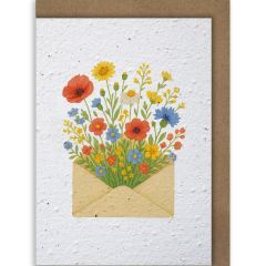 Wildflowers in an envelope