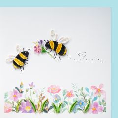 Quilling Card with Two Bees