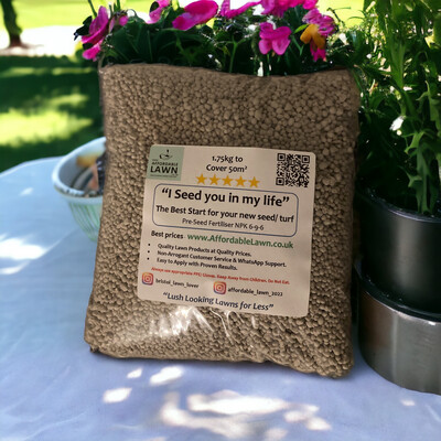 "I Seed you in my life" - 6-9-6 Pre-Seed Fertiliser for Lawns For 50m2