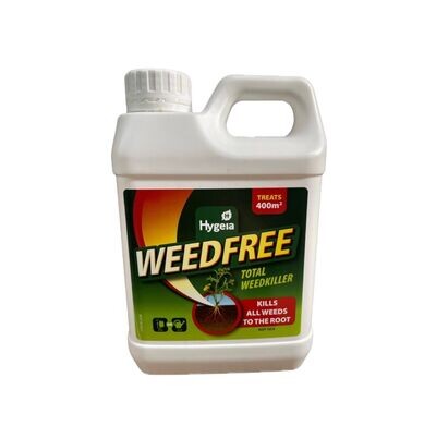Hygeia Weed Free Total Weedkiller Glyphosate Home & Garden 1L - Covers 400m2