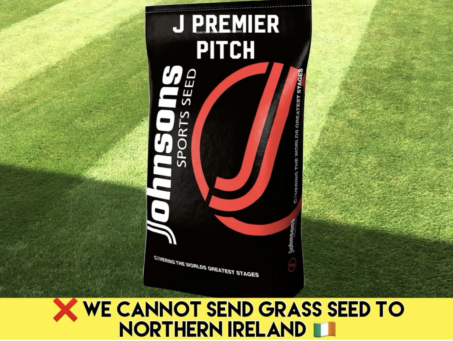 Johnsons J Premier Pitch Grass Seed - 2kg (Covers 80m2)