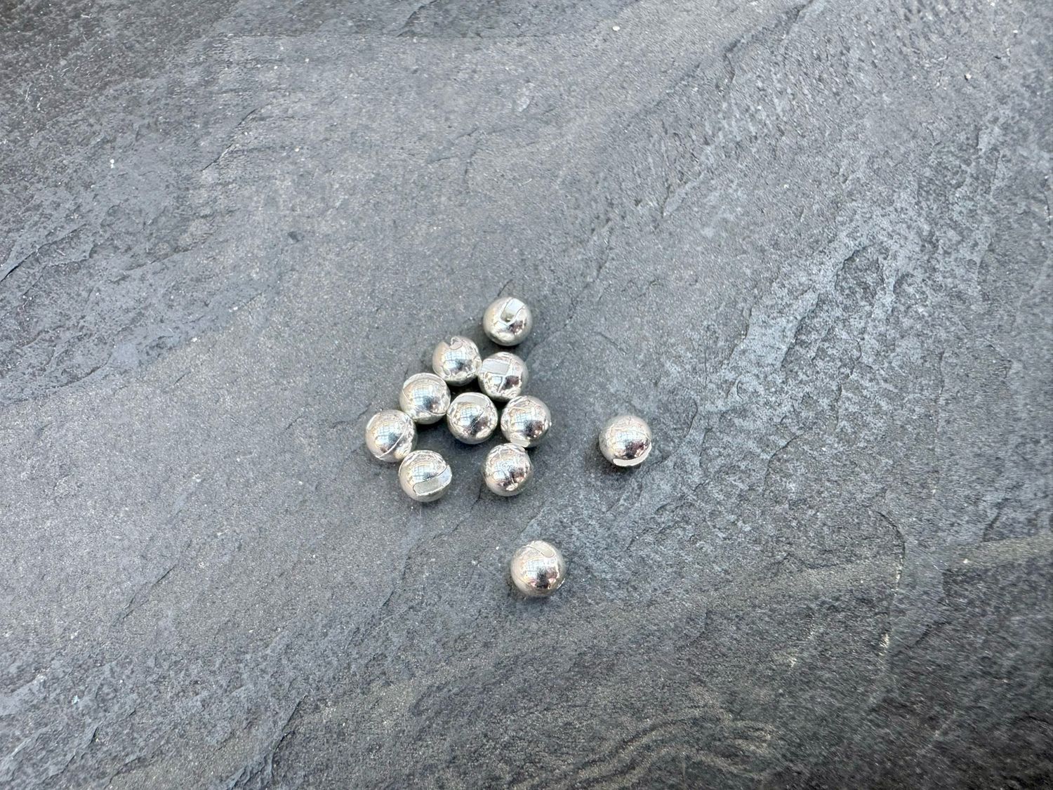 Tungsten Perlen - Silber in 3 Größen