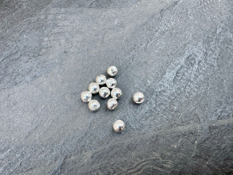 Tungsten Perlen - Silber in 3 Größen Tungsten Perlen - Silber in 3 Größen