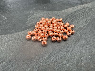 Tungsten Perlen - Kupfer - gelocht - 4mm