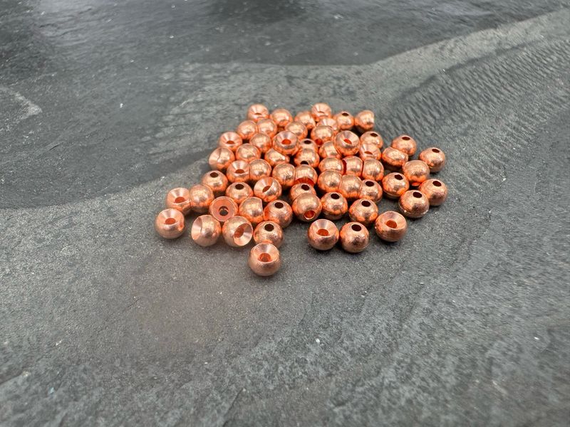 Tungsten Perlen - Kupfer - gelocht - 4mm Tungsten Perlen - Kupfer - gelocht - 4mm