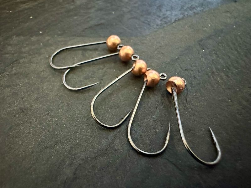 4er-Jig-Haken mit Tungsten - Kupfer