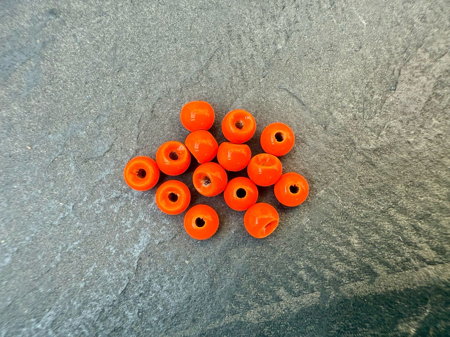 Tungsten Perlen - Fluo Orange - 3,8mm