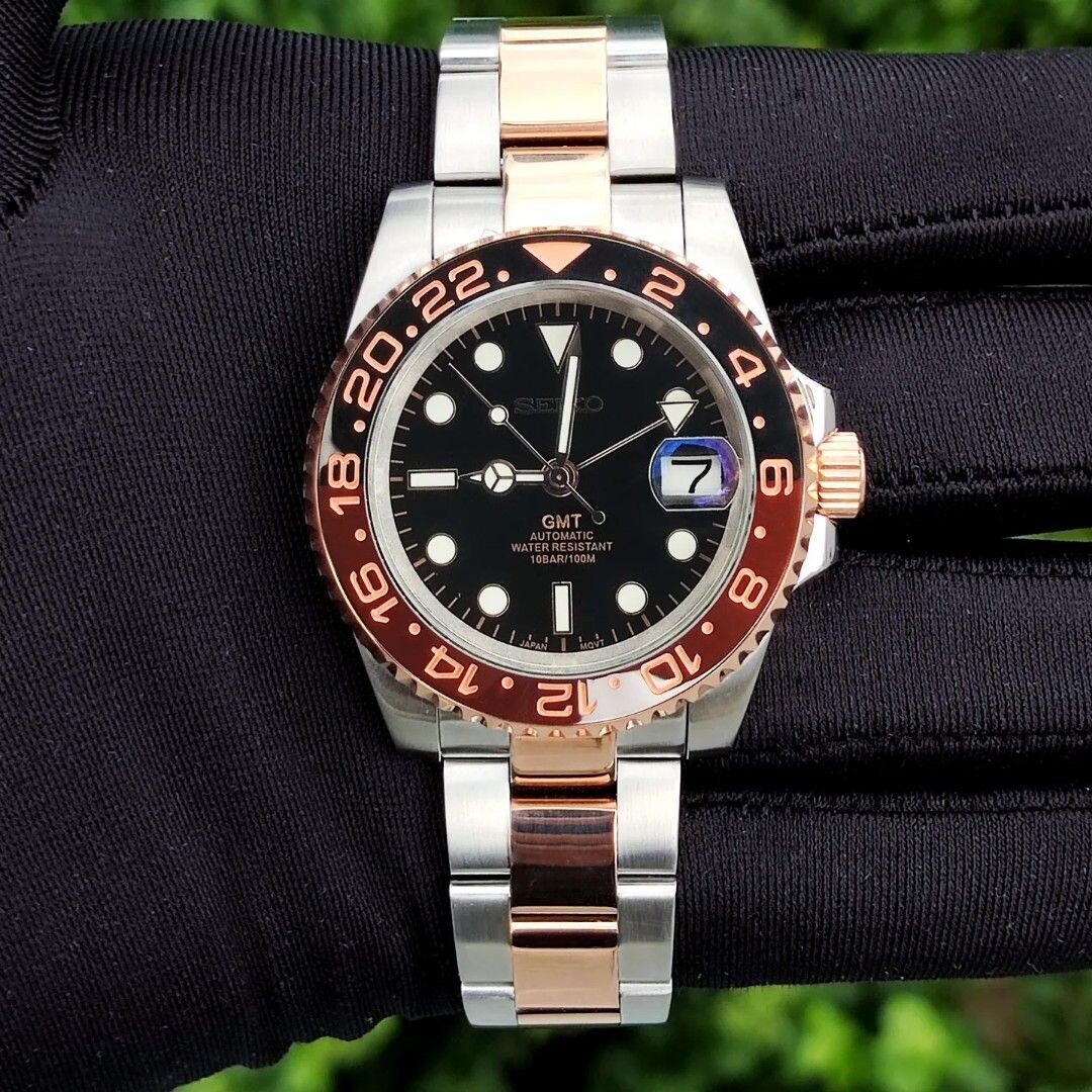 Seiko-lex NH34 Root Beer True GMT