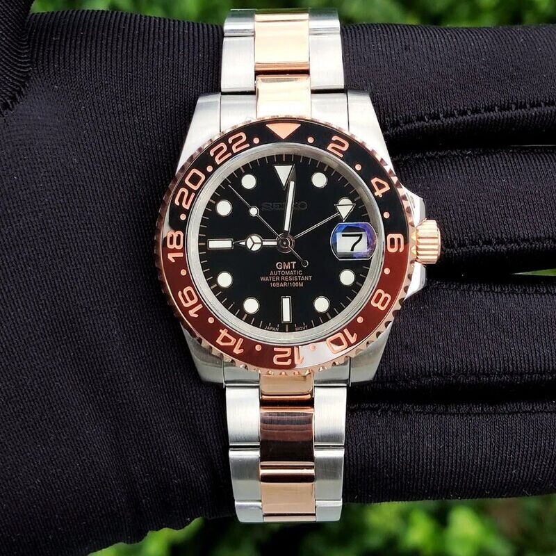 Seiko-lex NH34 Root Beer True GMT