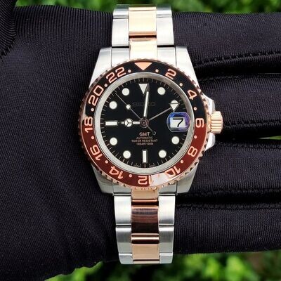 Seiko-lex NH34 Root Beer True GMT