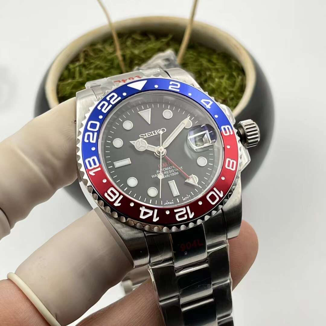 Seiko-lex NH34 Pepsi True GMT