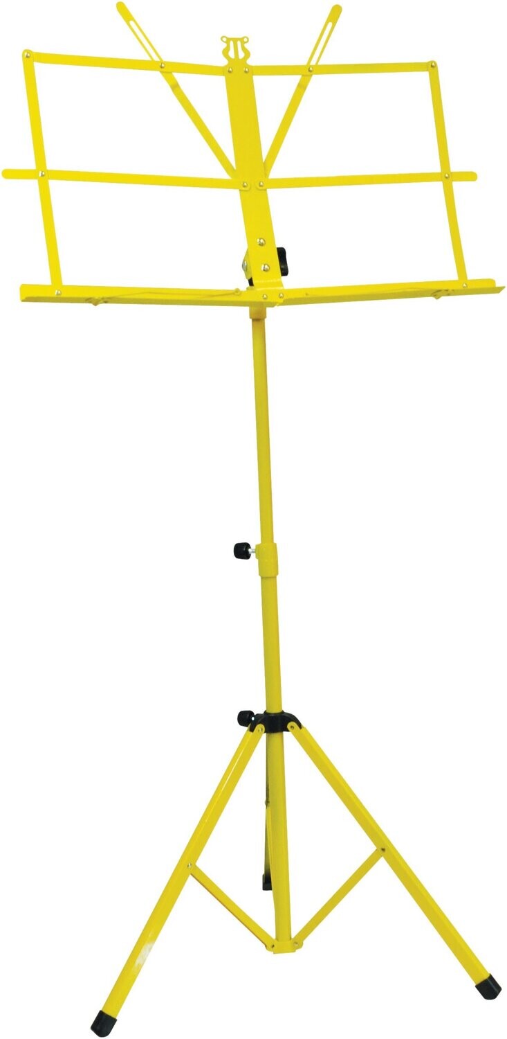 yellow music stand