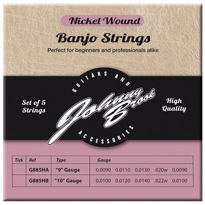 Set of 5 High Quality Nickel Wound Banjo Strings