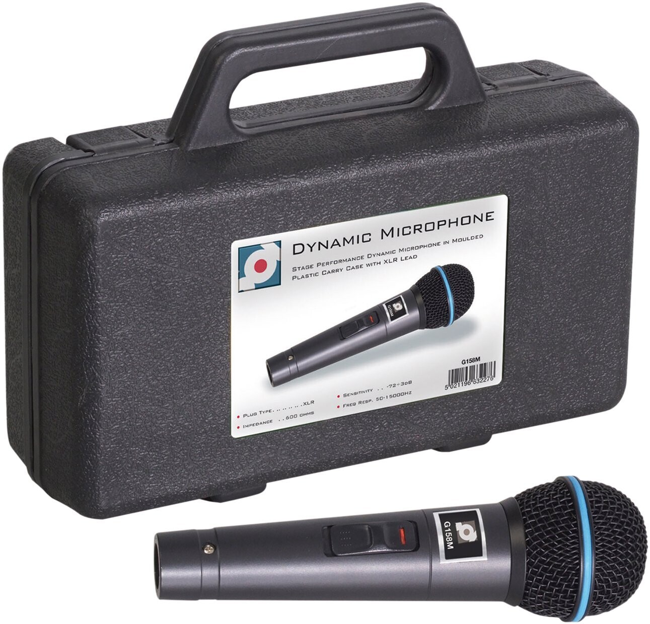 Soundlab Dynamic Handheld Microphone with Lead and Carry Case 600 Ohm