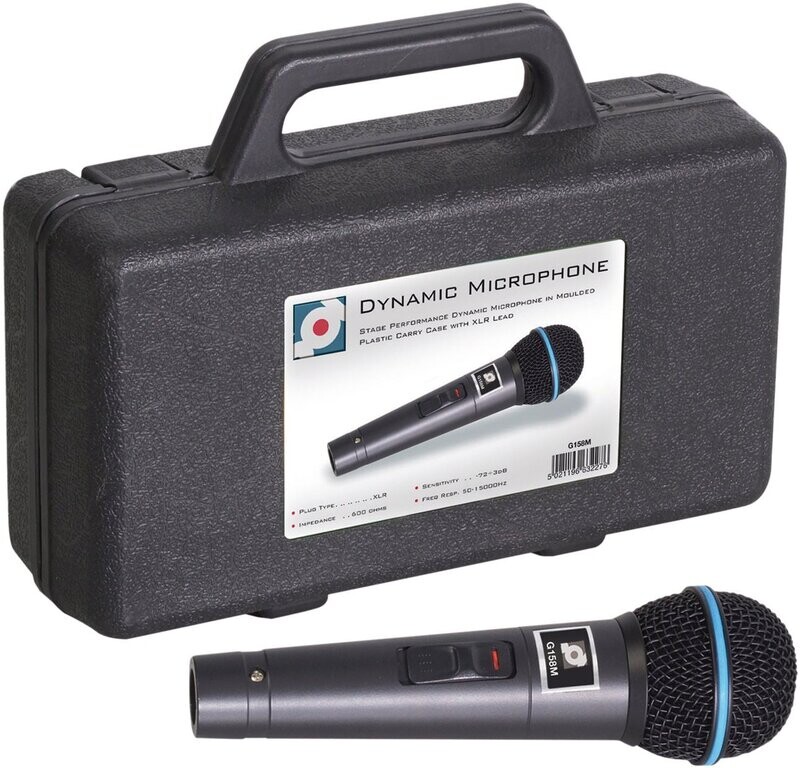 Soundlab Dynamic Handheld Microphone with Lead and Carry Case 600 Ohm