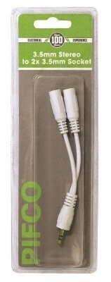 3.5mm Stereo Lead to 2 x 3.5mm