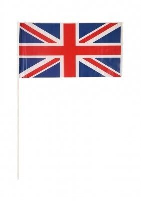 Union Jack Hand Flag 29x17cm With 40cm Stick