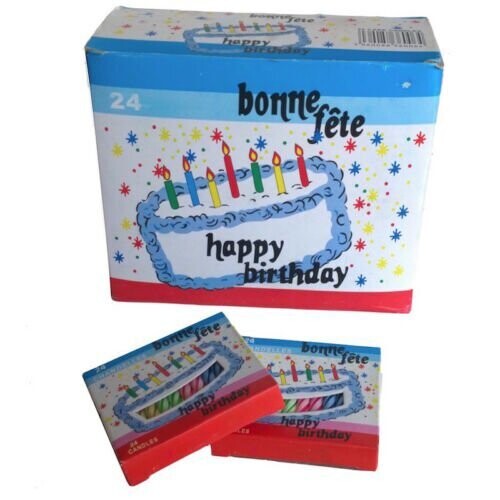 SMALL BIRTHDAY CANDLES ASSORTED COLOURS