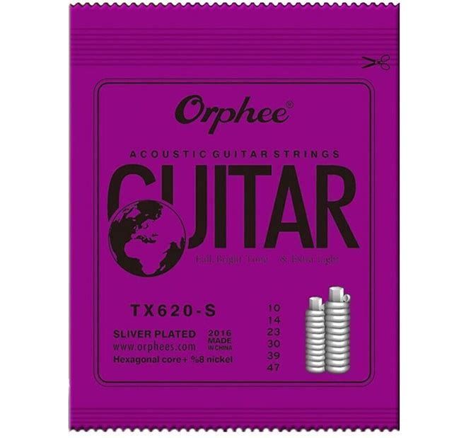 Acoustic Guitar Strings Acoustic Extra Light Guitar Strings Orphee TX620-S