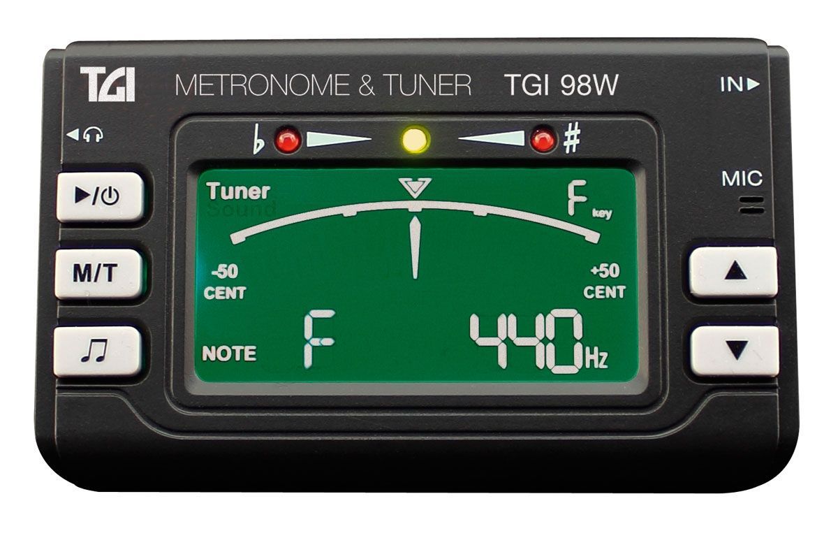 TGI Woodwind Brass Digital Tuner and Metronome With Clip On Microphone