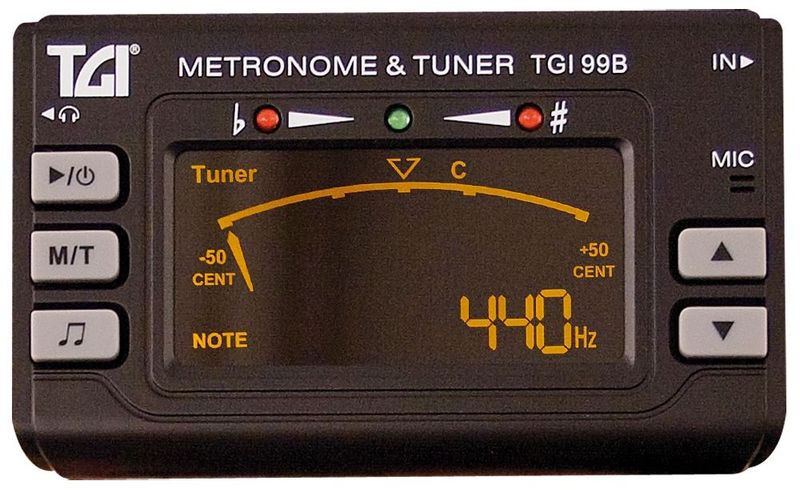 TGI Tuner Chromatic Tuner and Metronome With Clip On Sensor