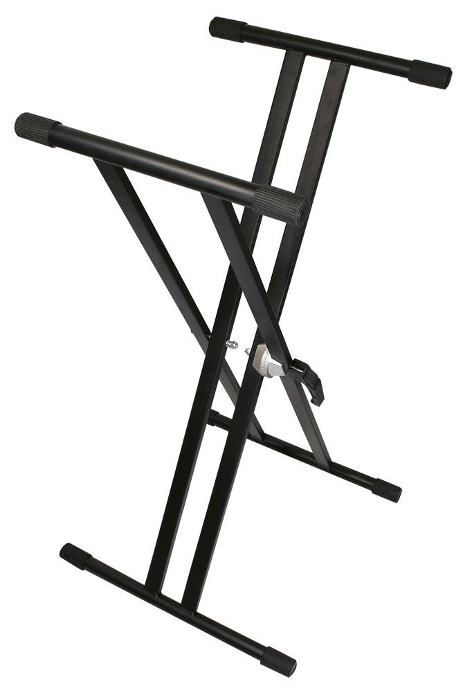 TGI Keyboard Stand Double Braced Black TGI Keyboard Stand Double Braced Black