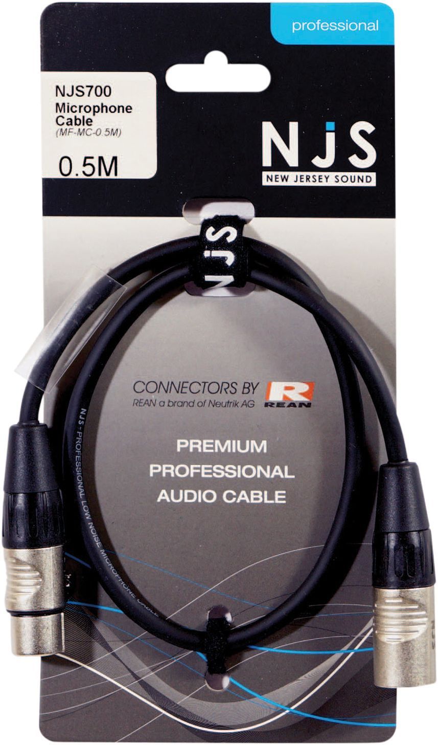 XLR Female to 6.35mm Mono Jack Microphone Cable