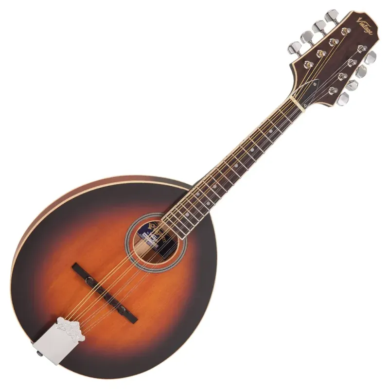 Vintage Redwood Round Soundhole Mandolin