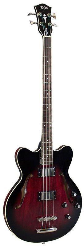 Hofner HCT Verythin Bass Dark Cherry