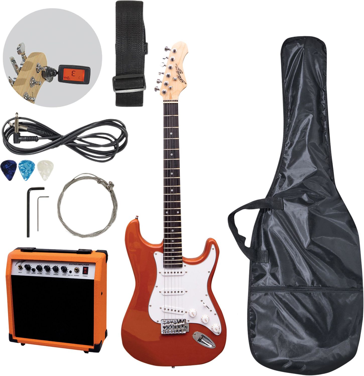 ​Johnny Brook Guitar Kit with 20W Amplifier burnt orange