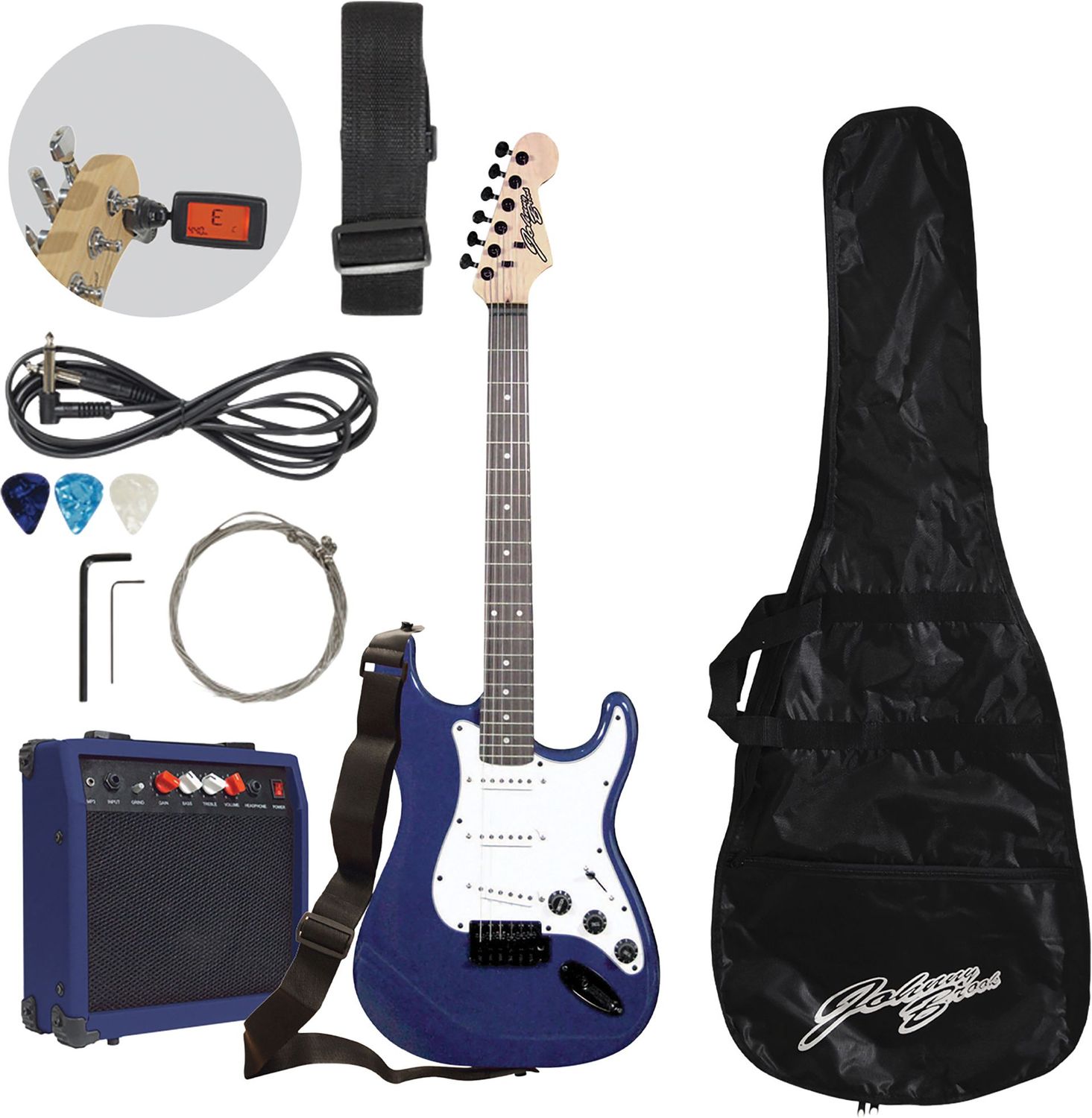 ​Johnny Brook Guitar Kit with 20W Amplifier blue