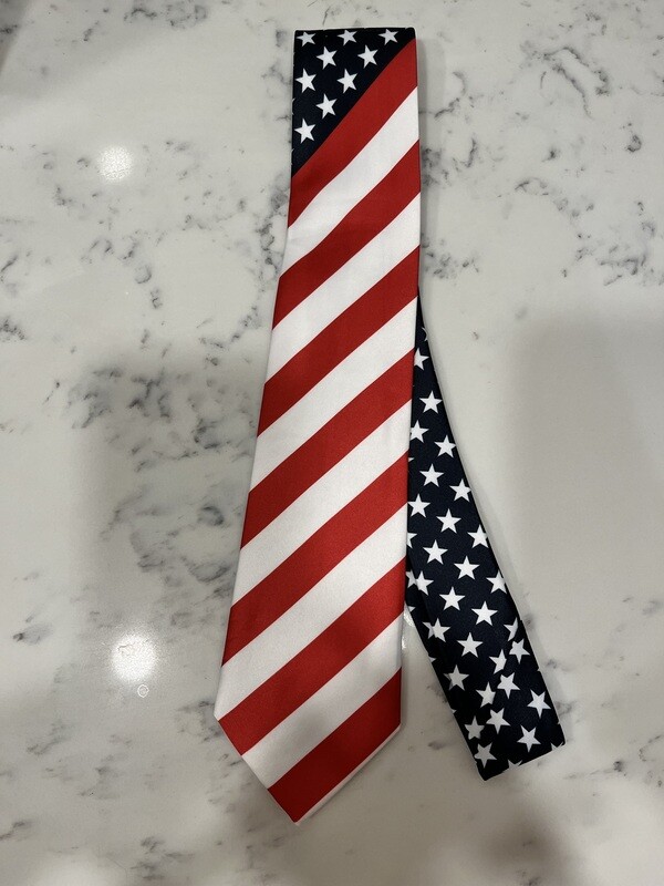 Red White and Blue Necktie