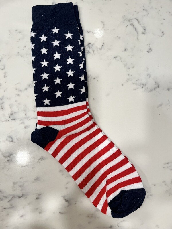 Red White and Blue Socks