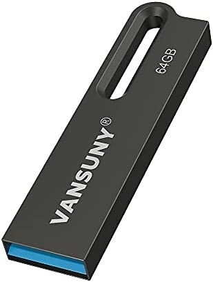 Vansuny 64GB Flash Drive Metal Waterproof USB Drive USB 3.0 Ultra High Speed Memory Stick, Portable Thumb Drive for PC/Tablets/Mac/Laptop