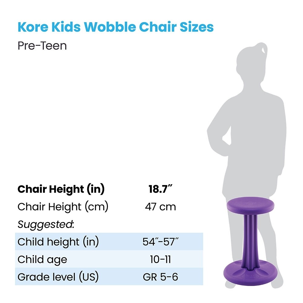 KORE Pre-teen Wobble Chair 18.7&quot;