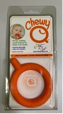 Chewy Tubes - Knobby Chewy Q (Orange) Q形嬰兒牙膠