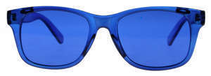 Colour Therapy Glasses (Each Pair) 顏色眼鏡 (每副), COLOUR: Blue, Size &amp; Style: CLASSIC  [LENS WIDTH: 50 mm (~2&quot;); LENS HEIGHT: 42 mm (~1 1/8&quot;); Hinge to Hinge: 137 mm (~5 3/8 &quot;)]]