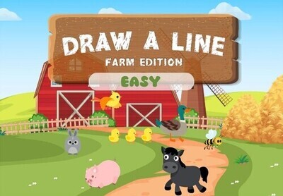 Pen Control & Visual Motor Training Workbook: Draw A Line (Farm Edition) with 1-Month Free Access to Interactive Training App