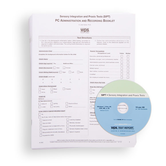SIPT 10-use Scoring CD (or 150 Subtest) with 10 PC Answer Booklets