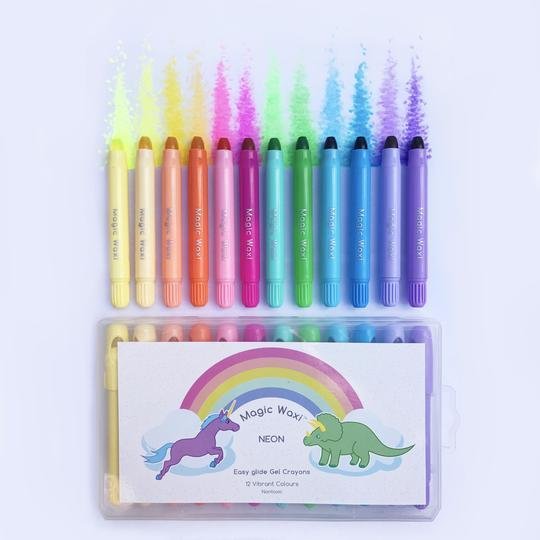 Magic Waxi™ Neon Gel Crayons (Pack of 12)