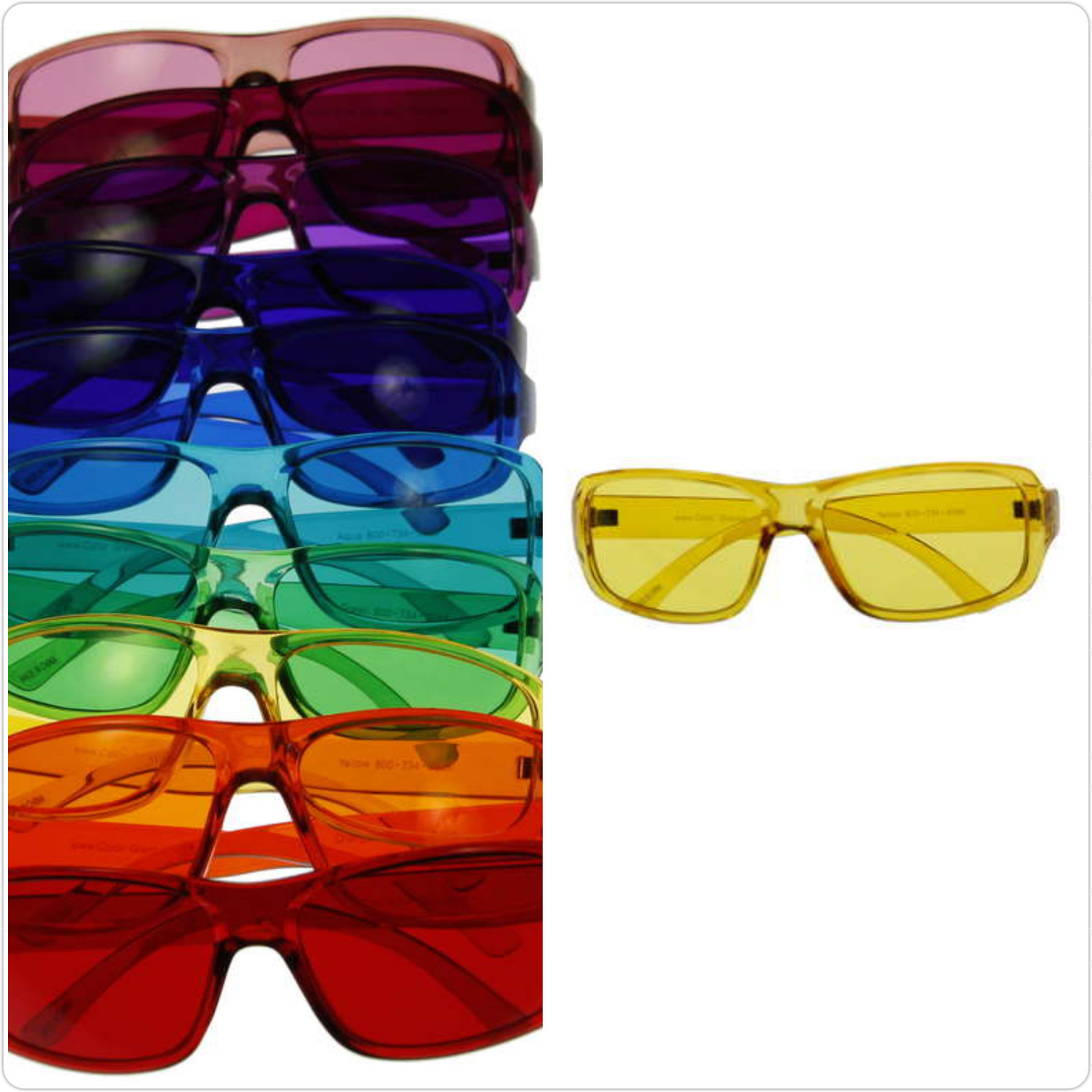Colour Therapy Glasses (Each Pair) 顏色眼鏡 (每副)