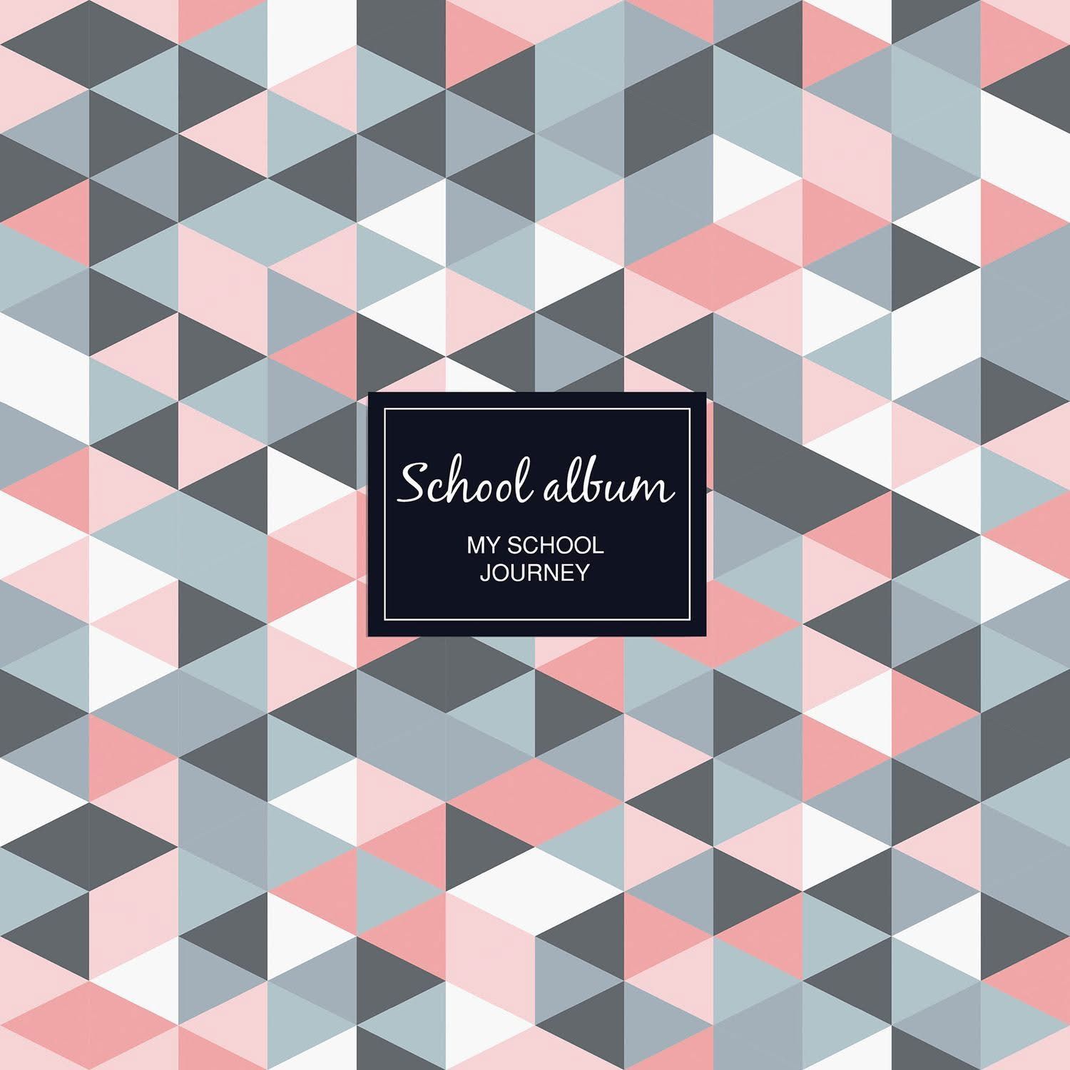 Skoolalbum - Pienk en Grys Driehoeke