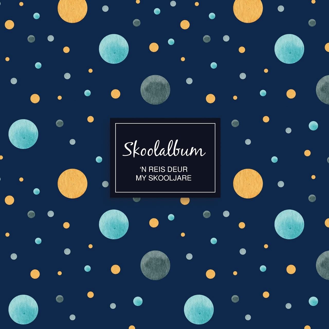 Skoolalbum - Geel, Blou en Grys Kolle