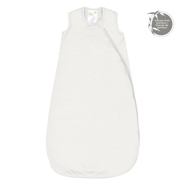 Perlim PinPin Bamboo Sleeping Bag (6-18 months) - 1 tog, Design: Plain Ivory