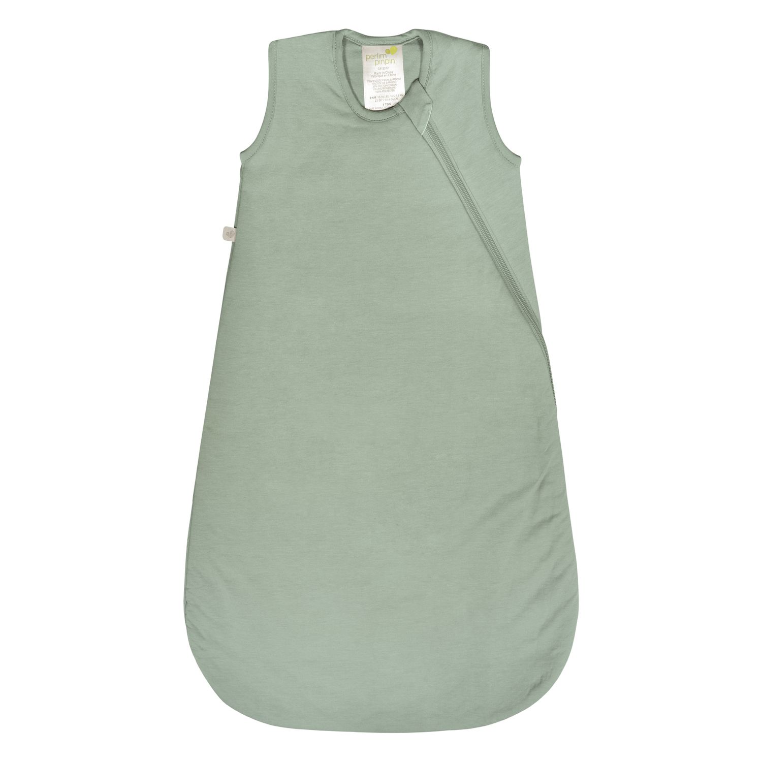 Perlim PinPin Bamboo Sleeping Bag (18 - 36 months) - 2.5 tog, Design: Moss Green
